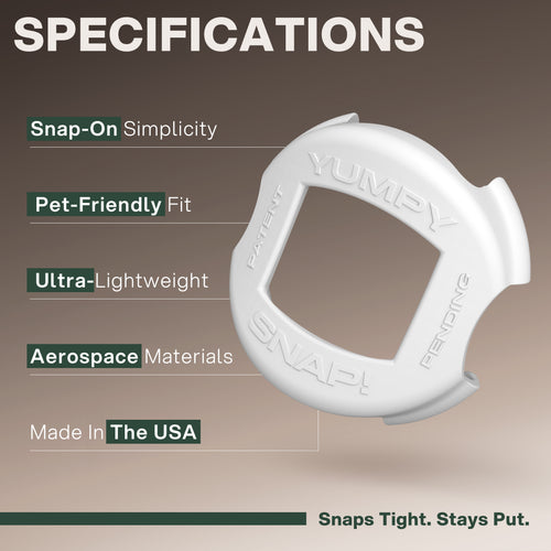 SNAP! AirTag Holders for Cat & Small Dog Collars | Two Holders Included | 3/8" + 5/8"