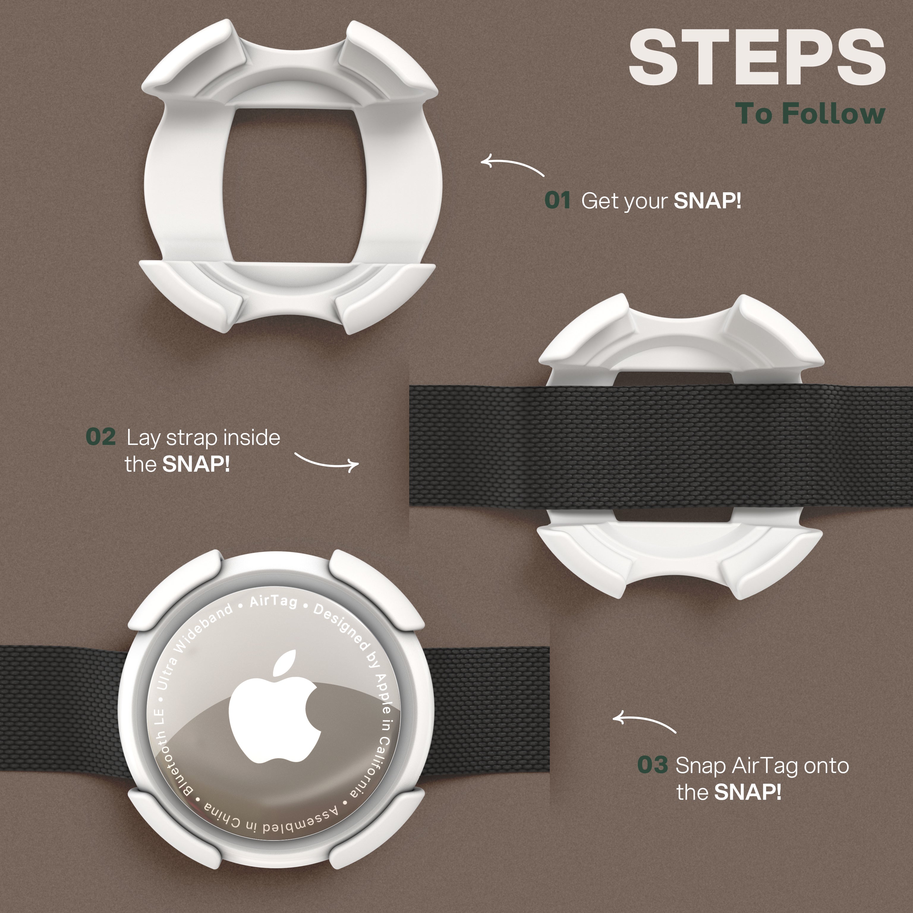 SNAP! AirTag Holder